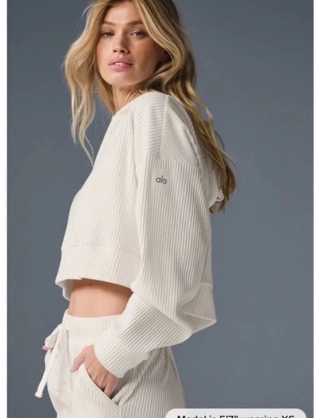 ALO Yoga cropped ribbed